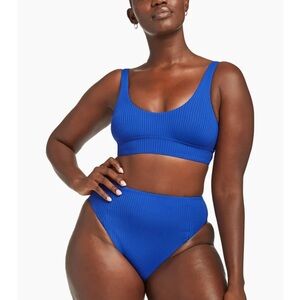 Vitamin A cobalt blue Sienna bikini top and bottoms set - Large